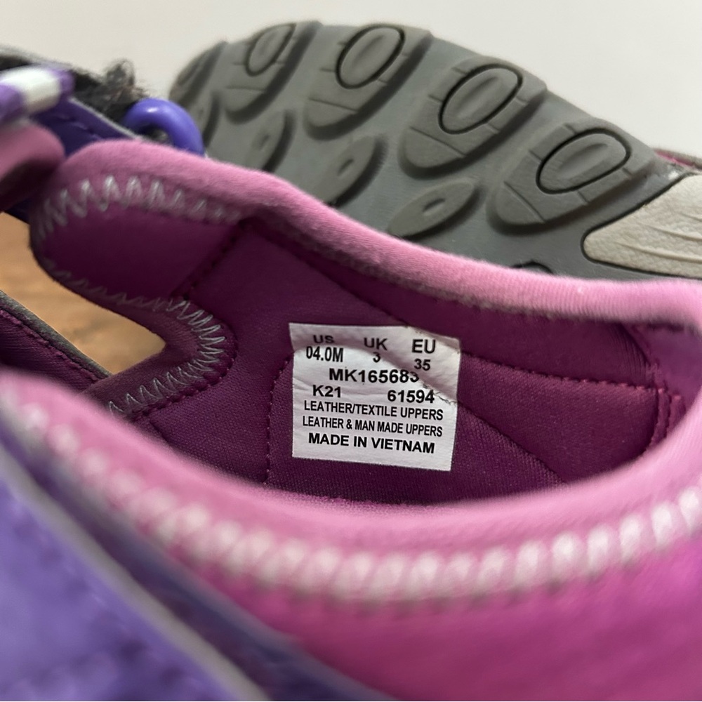Merrell Kids Purple Pink Outdoor Sandals Size 4 - Picture 5 of 5